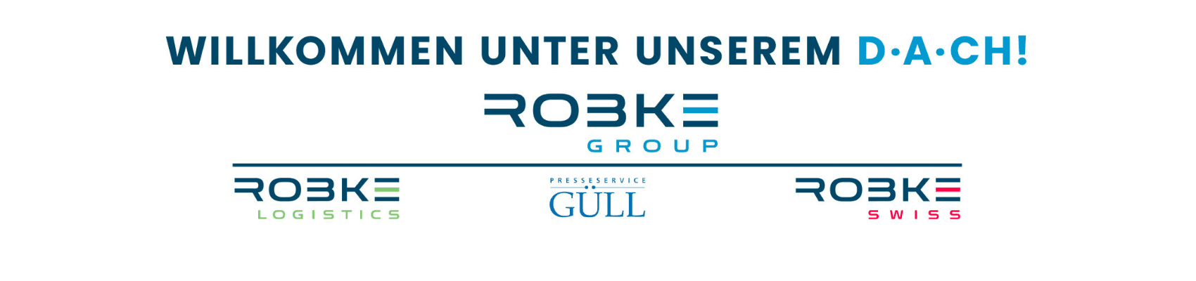 Robke Group mit den Tochtergesellschaften Robke Logistics, Presseservice Güll und Robke Swiss im DACH-Verbund