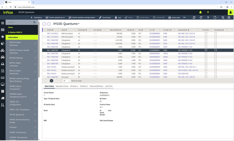 Warehouse Management Systems - WMS X